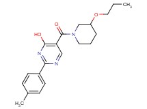 2-(4-methylphenyl)-5-[(3-propoxypiperidin-1-yl)carbonyl]pyrimidin-4-ol