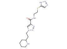 1-(2-piperidin-2-ylethyl)-N-[2-(1H-1,2,3-triazol-5-ylthio)ethyl]-1H-1,2,3-triazole-4-carboxamide