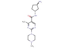 N-[rel-(1R,3R)-3-aminocyclopentyl]-4-methyl-2-(4-methyl-1-piperazinyl)-5-pyrimidinecarboxamide dihydrochloride