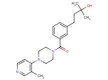 2-methyl-4-(3-{[4-(3-methyl-4-pyridinyl)-1-piperazinyl]carbonyl}phenyl)-2-butanol