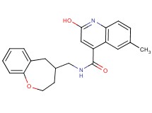 2-hydroxy-6-methyl-N-(2,3,4,5-tetrahydro-1-benzoxepin-4-ylmethyl)-4-quinolinecarboxamide