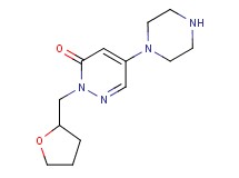 5-(1-piperazinyl)-2-(tetrahydro-2-furanylmethyl)-3(2H)-pyridazinone hydrochloride
