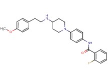 2-fluoro-N-[4-(4-{[2-(4-methoxyphenyl)ethyl]amino}-1-piperidinyl)phenyl]benzamide