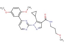 5-cyclopropyl-1-[4-(2,5-dimethoxyphenyl)-2-pyrimidinyl]-N-(3-methoxypropyl)-1H-pyrazole-4-carboxamide