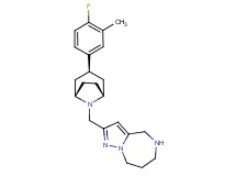 2-{[(3-endo)-3-(4-fluoro-3-methylphenyl)-8-azabicyclo[3.2.1]oct-8-yl]methyl}-5,6,7,8-tetrahydro-4H-pyrazolo[1,5-a][1,4]diazepine dihydrochloride
