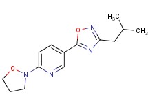 5-(3-isobutyl-1,2,4-oxadiazol-5-yl)-2-(2-isoxazolidinyl)pyridine