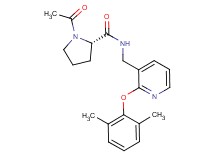 1-acetyl-N-{[2-(2,6-dimethylphenoxy)-3-pyridinyl]methyl}-L-prolinamide