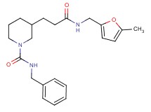 N-benzyl-3-(3-{[(5-methyl-2-furyl)methyl]amino}-3-oxopropyl)-1-piperidinecarboxamide