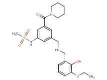 N-[3-{[(3-ethoxy-2-hydroxybenzyl)amino]methyl}-5-(1-piperidinylcarbonyl)phenyl]methanesulfonamide