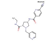6-cyano-N-[(3S,5S)-5-[(ethylamino)carbonyl]-1-(pyridin-3-ylmethyl)pyrrolidin-3-yl]nicotinamide