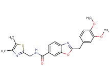 2-(3,4-dimethoxybenzyl)-N-[(4,5-dimethyl-1,3-thiazol-2-yl)methyl]-1,3-benzoxazole-6-carboxamide