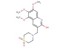 3-[(1,1-dioxido-4-thiomorpholinyl)methyl]-5,6,7-trimethoxy-2-quinolinol