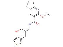 N-[3-hydroxy-2-(3-thienylmethyl)propyl]-2-methoxy-6,7-dihydro-5H-cyclopenta[b]pyridine-3-carboxamide