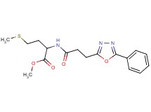 methyl N-[3-(5-phenyl-1,3,4-oxadiazol-2-yl)propanoyl]methioninate