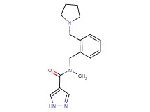 N-methyl-N-[2-(pyrrolidin-1-ylmethyl)benzyl]-1H-pyrazole-4-carboxamide
