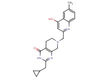 2-(cyclopropylmethyl)-7-[(4-hydroxy-6-methylquinolin-2-yl)methyl]-5,6,7,8-tetrahydropyrido[3,4-d]pyrimidin-4(3H)-one