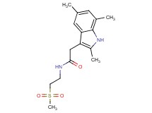 N-[2-(methylsulfonyl)ethyl]-2-(2,5,7-trimethyl-1H-indol-3-yl)acetamide