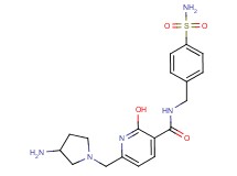 6-[(3-amino-1-pyrrolidinyl)methyl]-N-[4-(aminosulfonyl)benzyl]-2-hydroxynicotinamide