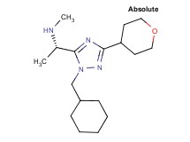 (1S)-1-[1-(cyclohexylmethyl)-3-(tetrahydro-2H-pyran-4-yl)-1H-1,2,4-triazol-5-yl]-N-methylethanamine