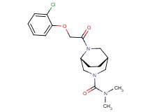 (1R*,5R*)-6-[(2-chlorophenoxy)acetyl]-N,N-dimethyl-3,6-diazabicyclo[3.2.2]nonane-3-carboxamide