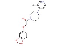1-[(1,3-benzodioxol-5-yloxy)acetyl]-4-(3-methyl-4-pyridinyl)-1,4-diazepane