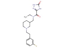 N-ethyl-N-({1-[2-(3-fluorophenyl)ethyl]piperidin-3-yl}methyl)-5-oxo-4,5-dihydro-1H-1,2,4-triazole-3-carboxamide