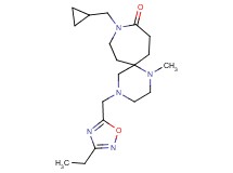 9-(cyclopropylmethyl)-4-[(3-ethyl-1,2,4-oxadiazol-5-yl)methyl]-1-methyl-1,4,9-triazaspiro[5.6]dodecan-10-one