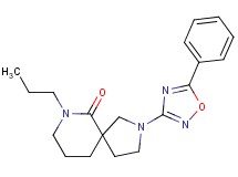 2-(5-phenyl-1,2,4-oxadiazol-3-yl)-7-propyl-2,7-diazaspiro[4.5]decan-6-one