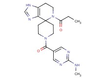 N-methyl-5-[(5-propionyl-1,5,6,7-tetrahydro-1'H-spiro[imidazo[4,5-c]pyridine-4,4'-piperidin]-1'-yl)carbonyl]pyrimidin-2-amine