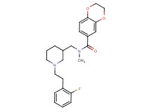 N-({1-[2-(2-fluorophenyl)ethyl]-3-piperidinyl}methyl)-N-methyl-2,3-dihydro-1,4-benzodioxine-6-carboxamide