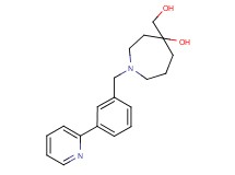 4-(hydroxymethyl)-1-[3-(2-pyridinyl)benzyl]-4-azepanol