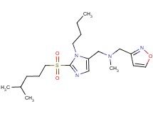 ({1-butyl-2-[(4-methylpentyl)sulfonyl]-1H-imidazol-5-yl}methyl)(3-isoxazolylmethyl)methylamine