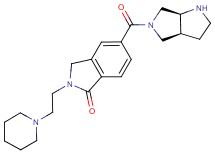 5-[(3aS*,6aS*)-hexahydropyrrolo[3,4-b]pyrrol-5(1H)-ylcarbonyl]-2-(2-piperidin-1-ylethyl)isoindolin-1-one