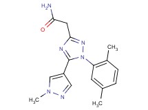 2-[1-(2,5-dimethylphenyl)-5-(1-methyl-1H-pyrazol-4-yl)-1H-1,2,4-triazol-3-yl]acetamide