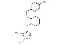 4-(2-{1-[(1,5-dimethyl-1H-pyrazol-4-yl)methyl]-2-piperidinyl}ethyl)phenol