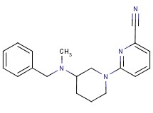 6-{3-[benzyl(methyl)amino]-1-piperidinyl}-2-pyridinecarbonitrile