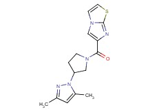 6-{[3-(3,5-dimethyl-1H-pyrazol-1-yl)-1-pyrrolidinyl]carbonyl}imidazo[2,1-b][1,3]thiazole