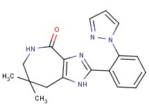 7,7-dimethyl-2-[2-(1H-pyrazol-1-yl)phenyl]-5,6,7,8-tetrahydroimidazo[4,5-c]azepin-4(1H)-one