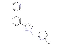 2-methyl-6-({3-[3-(3-pyridinyl)phenyl]-1H-pyrazol-1-yl}methyl)pyridine