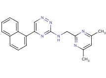 N-[(4,6-dimethyl-2-pyrimidinyl)methyl]-5-(1-naphthyl)-1,2,4-triazin-3-amine