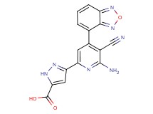 3-[6-amino-4-(2,1,3-benzoxadiazol-4-yl)-5-cyanopyridin-2-yl]-1H-pyrazole-5-carboxylic acid