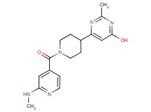 2-methyl-6-{1-[2-(methylamino)isonicotinoyl]-4-piperidinyl}-4-pyrimidinol