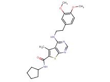 N-cyclopentyl-4-{[2-(3,4-dimethoxyphenyl)ethyl]amino}-5-methylthieno[2,3-d]pyrimidine-6-carboxamide
