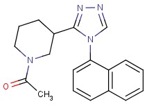 1-acetyl-3-[4-(1-naphthyl)-4H-1,2,4-triazol-3-yl]piperidine