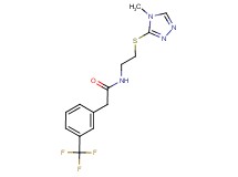 N-{2-[(4-methyl-4H-1,2,4-triazol-3-yl)thio]ethyl}-2-[3-(trifluoromethyl)phenyl]acetamide