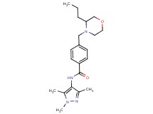 4-[(3-propylmorpholin-4-yl)methyl]-N-(1,3,5-trimethyl-1H-pyrazol-4-yl)benzamide
