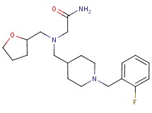 N~2~-{[1-(2-fluorobenzyl)piperidin-4-yl]methyl}-N~2~-(tetrahydrofuran-2-ylmethyl)glycinamide