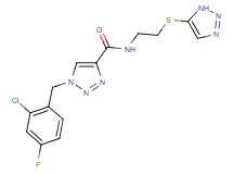 1-(2-chloro-4-fluorobenzyl)-N-[2-(1H-1,2,3-triazol-5-ylthio)ethyl]-1H-1,2,3-triazole-4-carboxamide