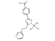 4-[1-tert-butyl-5-(2-pyridin-3-ylethyl)-1H-1,2,4-triazol-3-yl]benzamide