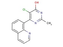 5-chloro-2-methyl-6-quinolin-8-ylpyrimidin-4-ol